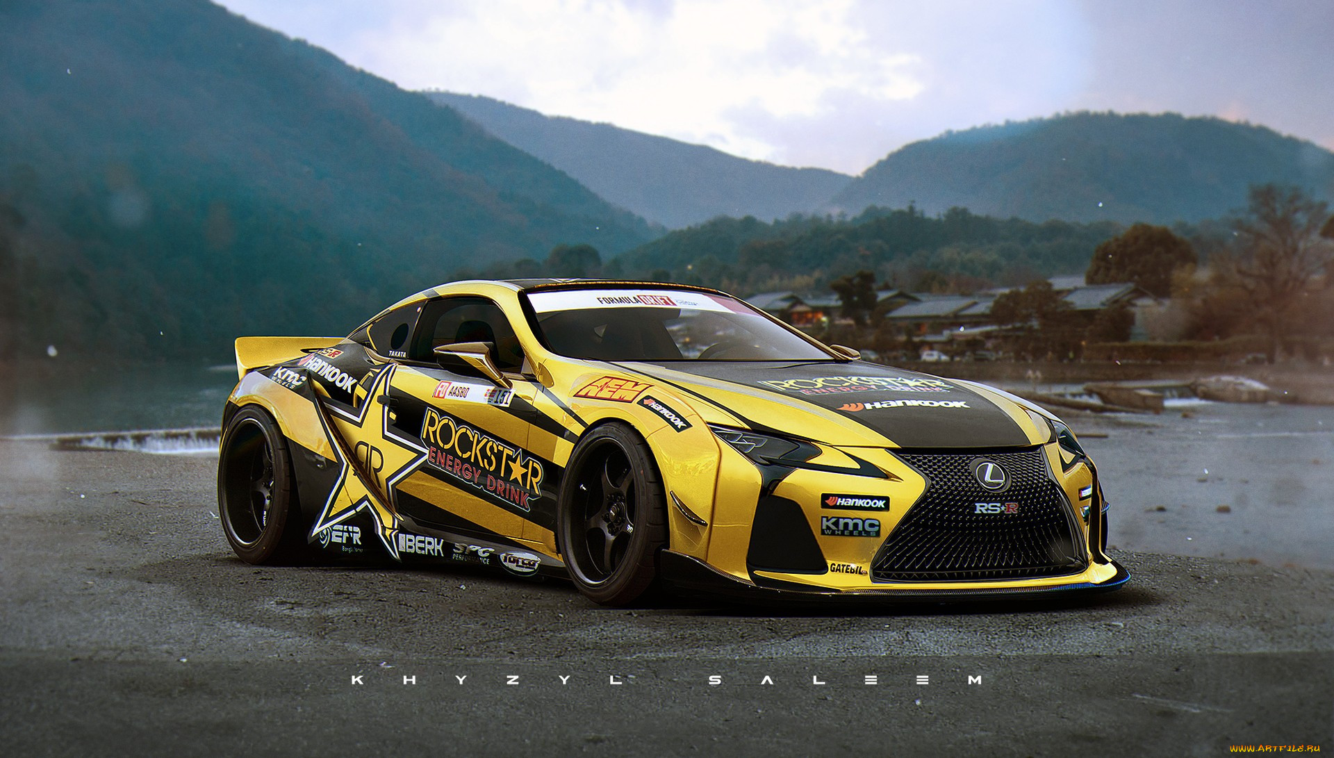 lexus is-f,  khyzyl saleem, , , digital, art, , , lexus, formula, drift, race, cars, rockstar, is-f, , khyzyl, saleem, car, artwork